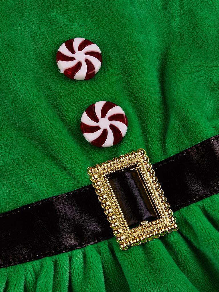 Hundegeist Kleider für kleine Hunde Kleidung Halsbänder Kostüm Welpe mit Gürtel Süßigkeitenförmige Knöpfe Hündchen Haustier Warme Kleidung Weich App