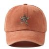 With Leopard Print Star Design Baseball Caps Breathable Sunscreen Hats  Fishing and Hiking