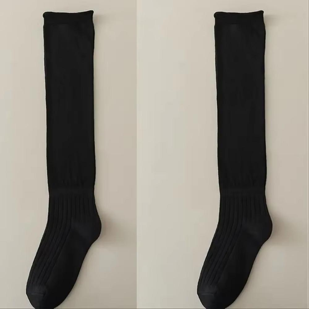 Comfortable Calf Socks Soft Boots Stacking Socks Casual Knee High Socks  Women Stockings