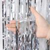 4Pcs Multicolored PET Rain Curtain Metallic Tinsel Curtain For Wedding Backdrops Christmas Birthday Party Decoration
