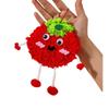 Cartoon Fruit Embroidery Doll Pendant Wool Embroidery Handmade Crafts Toys  Educational Toys