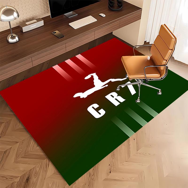 1pc Cristiano Ronaldo Print Area Rug - Soft, Washable Non-Slip Indoor Mat, Living Room, Home Office Decorative Rug,Office Decorative