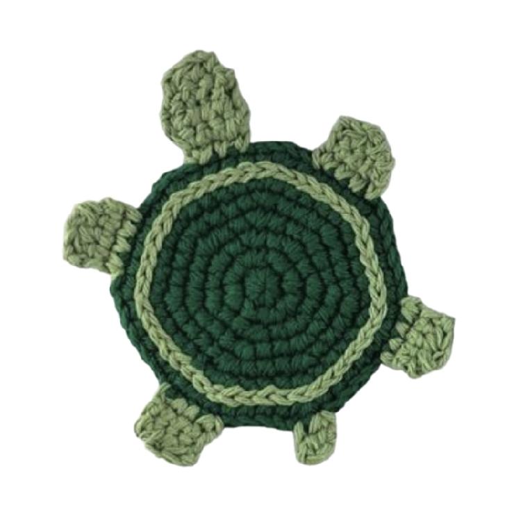 Crochet Coaster Eye Catching Coaster Cute Animal Cup Mat Wool Thread Material