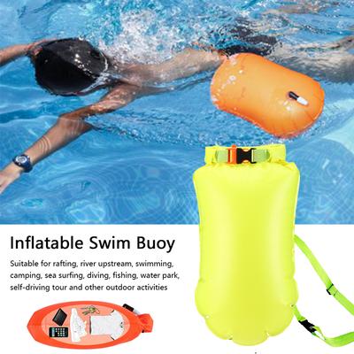 Outdoor Safety Swimming Buoy Multifunction Swim Float Bag With Waist Belt Waterproof Pvc Lifebelt Storage Bag For Water Sports
