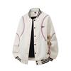 Men's Retro Baseball Cotton Jacket - Winter College Style Woolen Outerwear