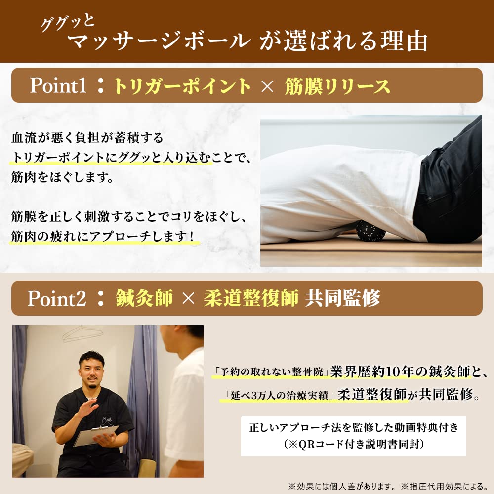 Von einer Osteopathischen Klinik mit Guggu Massageball Myofasziale Entspannung Akupressur Myofasziales Set 2 Stück hodoku [Überwachte Reservierungen] [Offiziell] Ball,