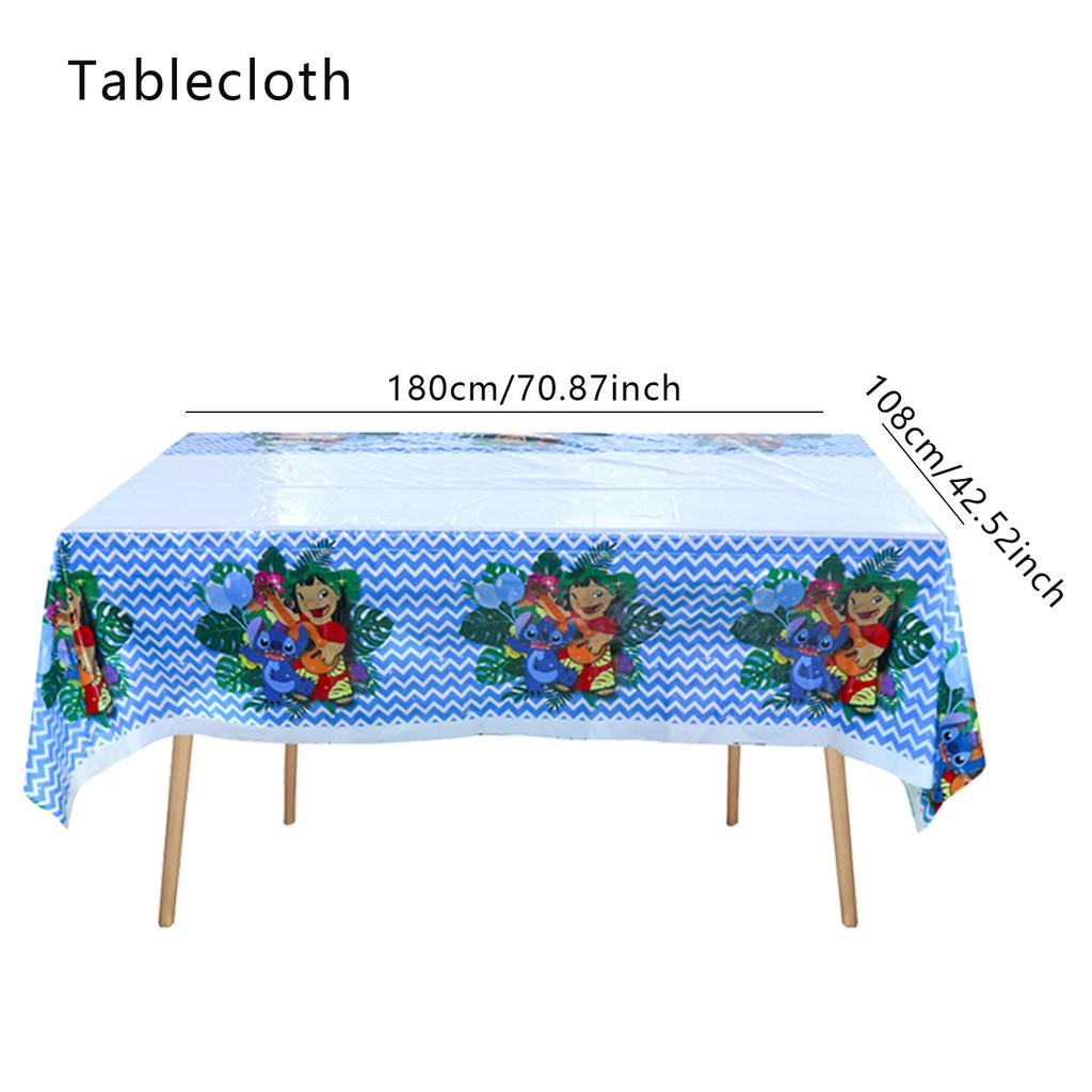 Stitch Tablecloth Party With Waterresistant Material For Kids Decor Birthday