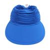 Long Brim Sun Hat for Women Breathable Open Top Sun Beach Cap UV Protective Hat with Adjustable Strap Foldable Visor Hat