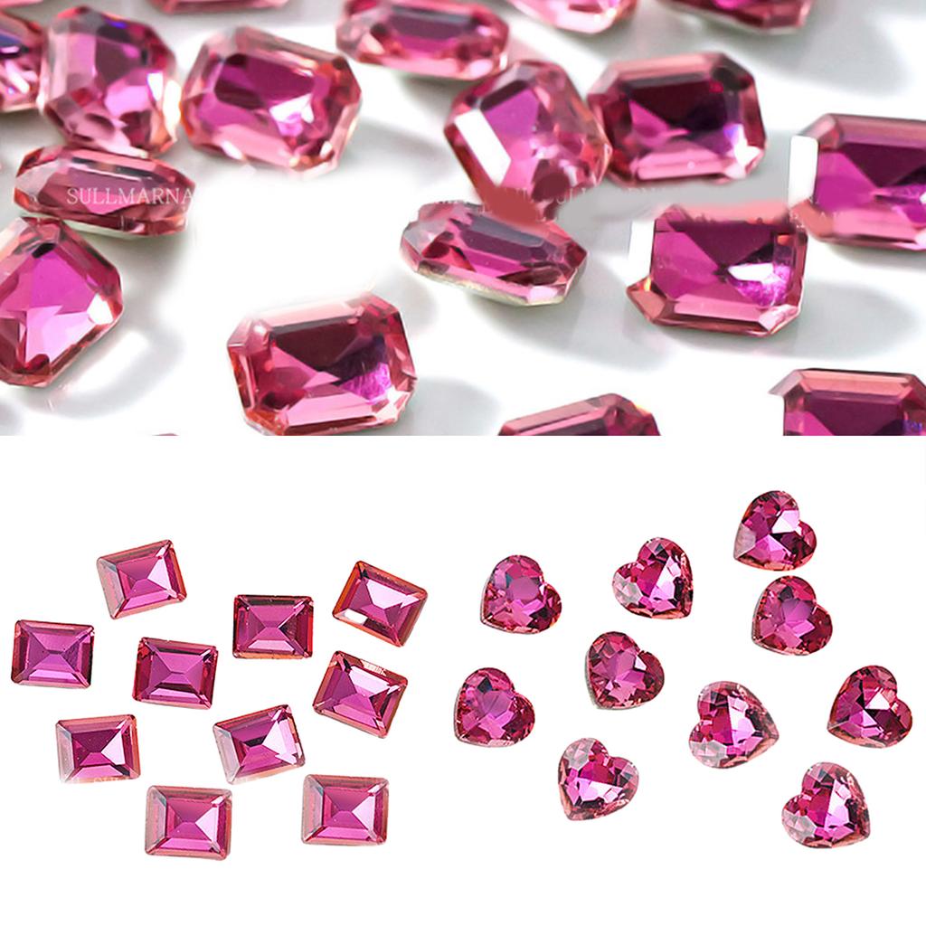 10Pcs Rhinestone Set Multi-Shapes Glitter Stones Rhinestones Nails Crystal Nail Art Rhinestones DIY Nail Art Accessory