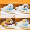 Kızlar ve Çocuklar İçin Yumuşak Kısa Peluşlu Ragdoll Kedi Peluş Sırt Çantası Hediye