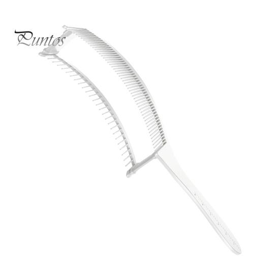 

Профессиональная стрижка Fade Comb двухслойная изогнутая расческа для позиционирования парикмахерская стрижка волос расческа для подравнивания мужская машинка для стрижки волос руководство по парикмахерской укладке белый