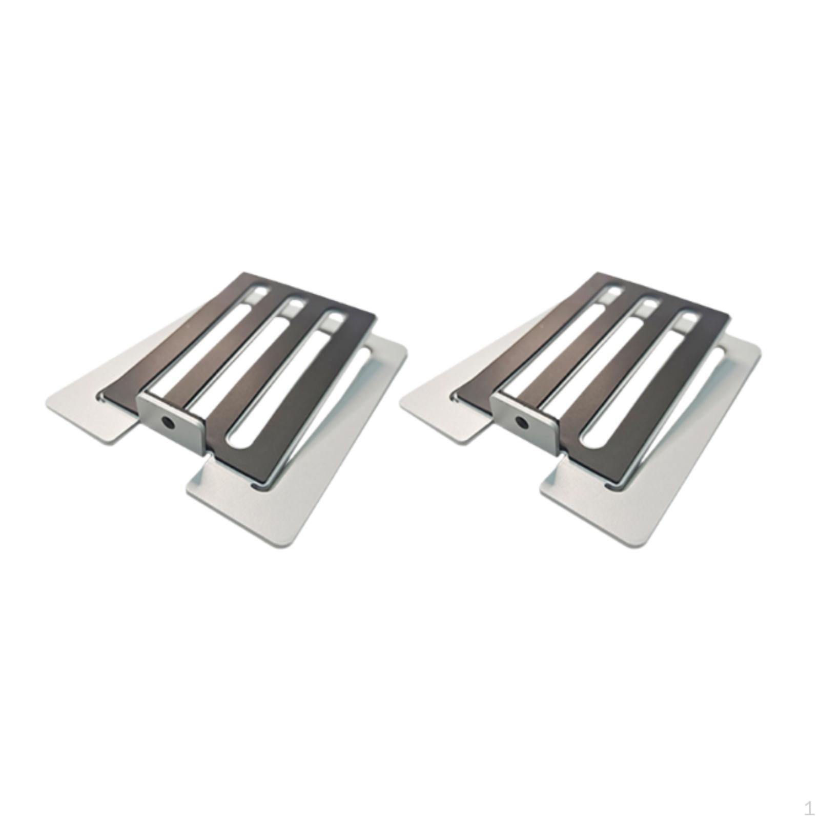 

2 шт. Наклонные настольные подставки-кронштейны для динамиков Противоскользящие подставки для полочных колонок Настольные подставки для объемного звука серый