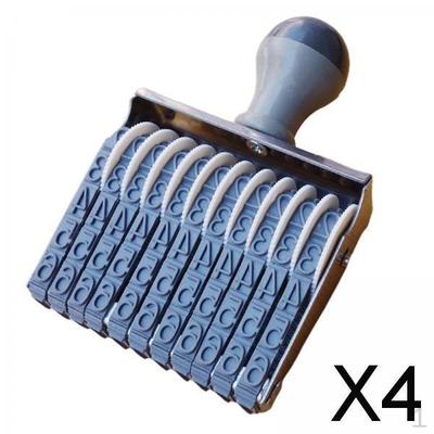 4x Rubber Number Stamp Numbering 11 Digit Accessories Symbol Commercial Trolley Multifunction