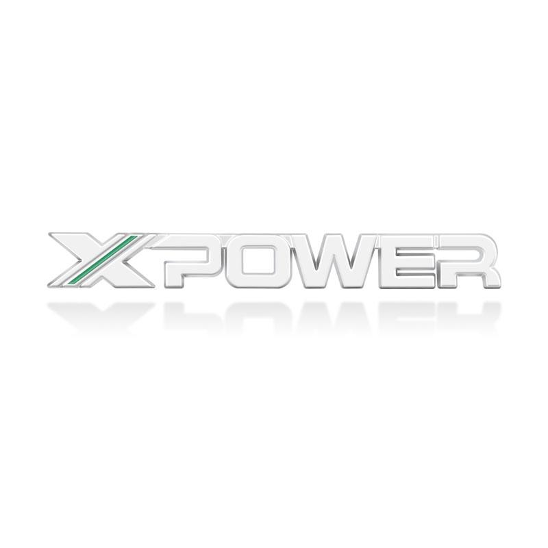 1Pc X XPOWER Logo 3D Metal Exteior Auto Side Trunk Sticker Badge Emblem Car Styling For MG 5 6 7 ZS HS GS 3 TF 5 RX5 GT Accessories