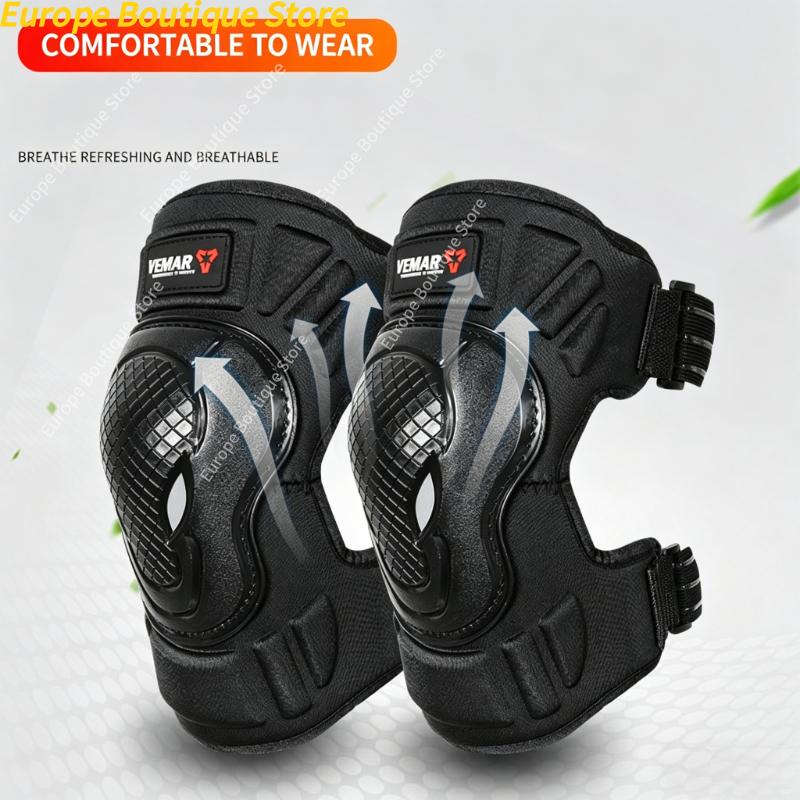 4Pcs 4 Seasons Motorcycle Armor Set Knee Elbow Pads Anti Fall Riding Protective Gear For Men Women Motorbike