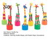 Solid Wood Giraffe Toy Wooden Dancing Elastic Rope Puppet Toddlers Boys Girls Educational Press And Swing Animal Children