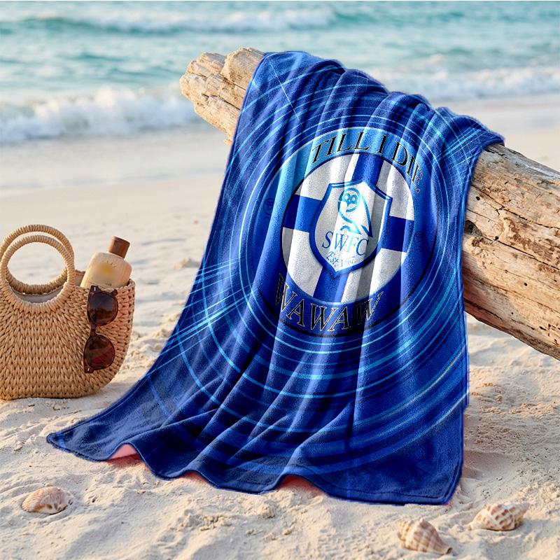 Asciugamano da Spiaggia Tema Sheffield Wednesday Morbido Asciugatura Rapida?Asciugamano Asciutto Per Vacanze Estive Al Mare Nuoto