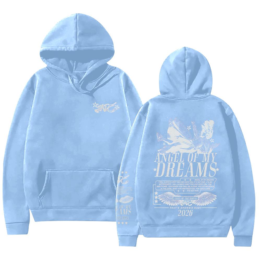 Angel of My Dreams 2026 Hoodie Jade Thirlwal Merch Clothing Fashion Hip Hop Casual Fleece Sweatshirts Unisex Y2K Hoody