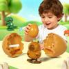 Walking Dinosaur Clockwork Animal Jumping Egg Toy Cartoon Kids Up Chain Animal Running Egg Toys