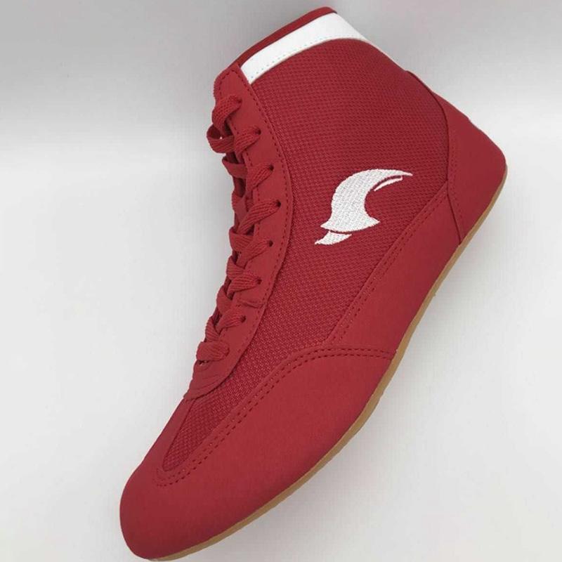 Small Size 28-46 Kid Adult Freestyle Wrestling Shoes Fighting Sambo Boots Mid Cut Comfort Matching Training Boots