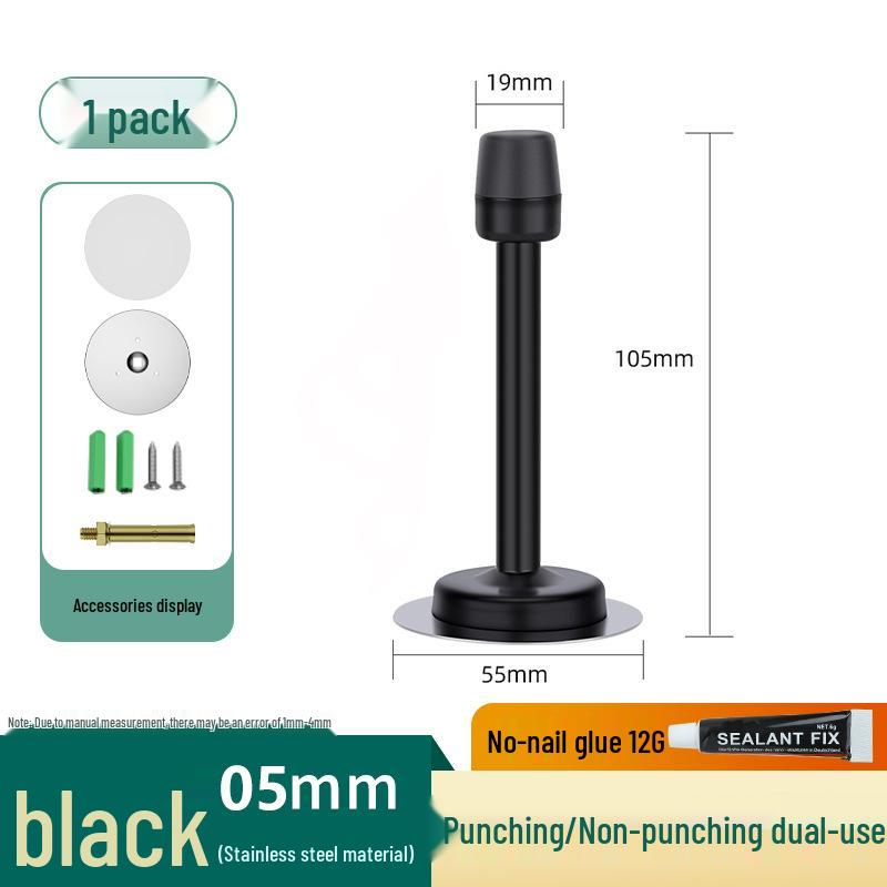 Anti-Collision Door Stopper: Punch-Free Extended Magnet for Top or Back of Toilet or Entrance Doors