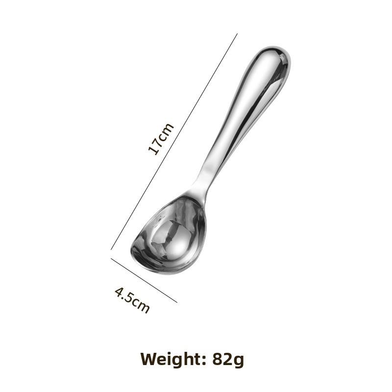 Stainless steel ice cream spoon, ice cream magic tool, self-melting long-handled ice cream spoon, fruit scoop ball