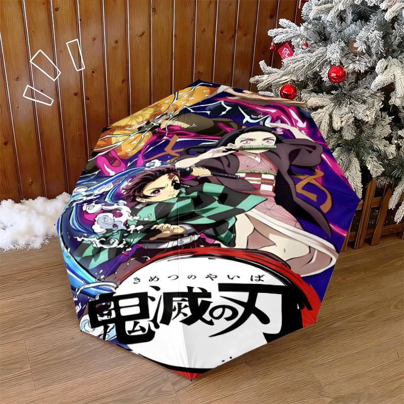 Japanese-style Cartoon Demon Slayer Kamado Tanjiro & Kamado Nezuko Umbrella Including Home Travel and Outdoor Activities Multi Functional Umbrella 32