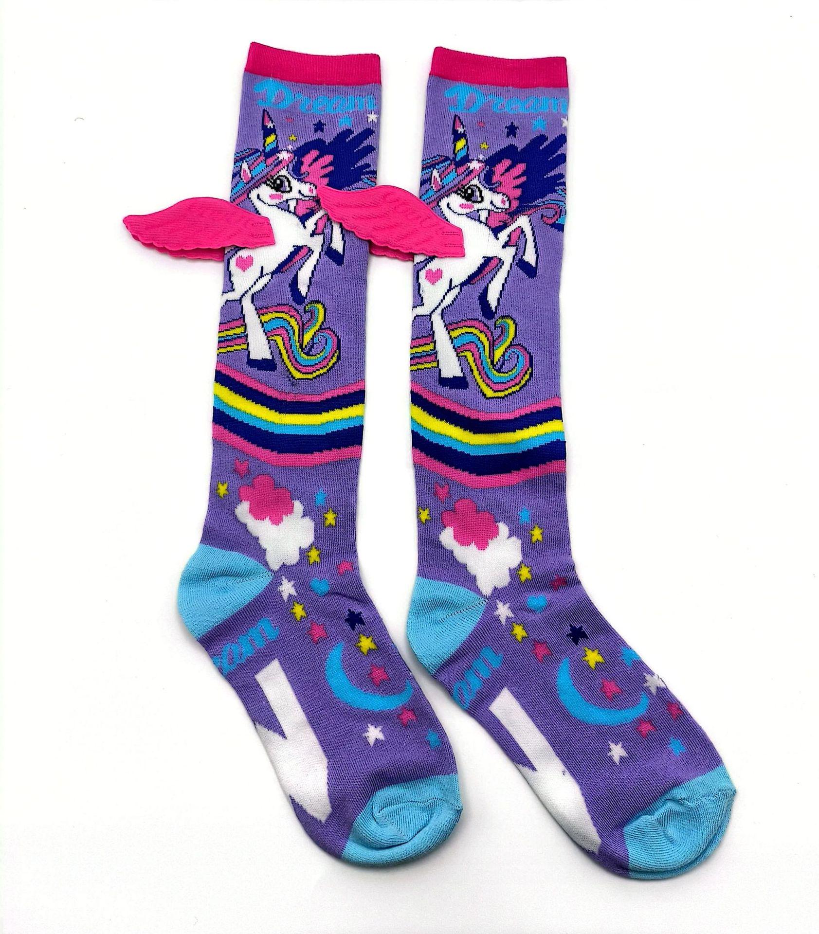 

Trendy Cartoon Bow Socks for Girls - Fun, Personality-filled Dog and Princess Designs One Size