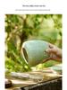 Chinese Embossed Celadon Tea Canister for Longjing, Maojian, Biluochun, Gyokuro, Zhuyeqing - Empty Tea Packaging Box