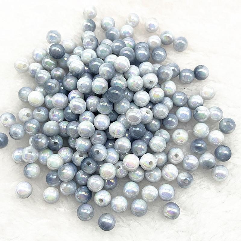 4mm 6mm 8mm 10mm Cream Series Round Acrylic Pearl Beads Loose Spacer Beads for Jewelry Making DIY Bracelet Necklace Earrings