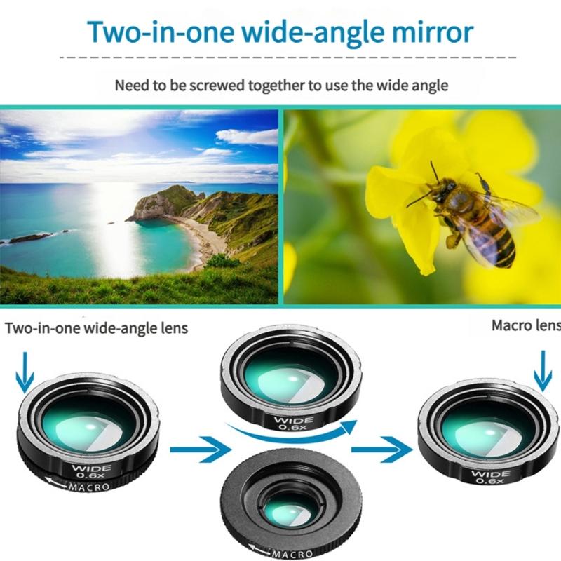 28X Photography Telephoto Lens with Fisheye Macro and Wide Angle Lens for Picture Taking Telescope Telephoto Phone Lens