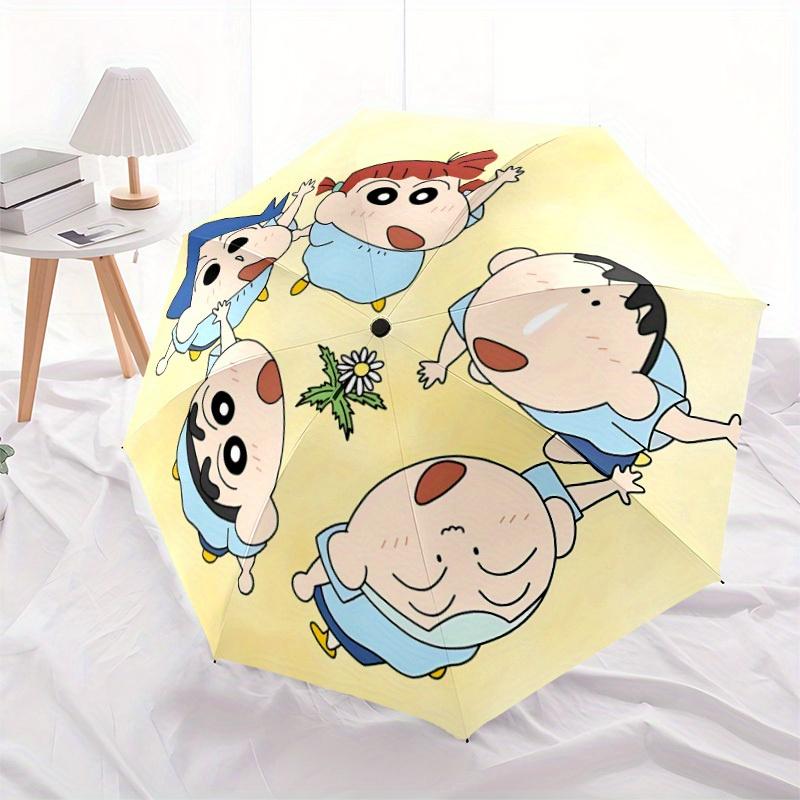 1pc Crayon Shin-chan Automatic Opening/closing Umbrella, Compact Travel Umbrella - - Festive Accessory, Sturdy Ribs Yy250807095