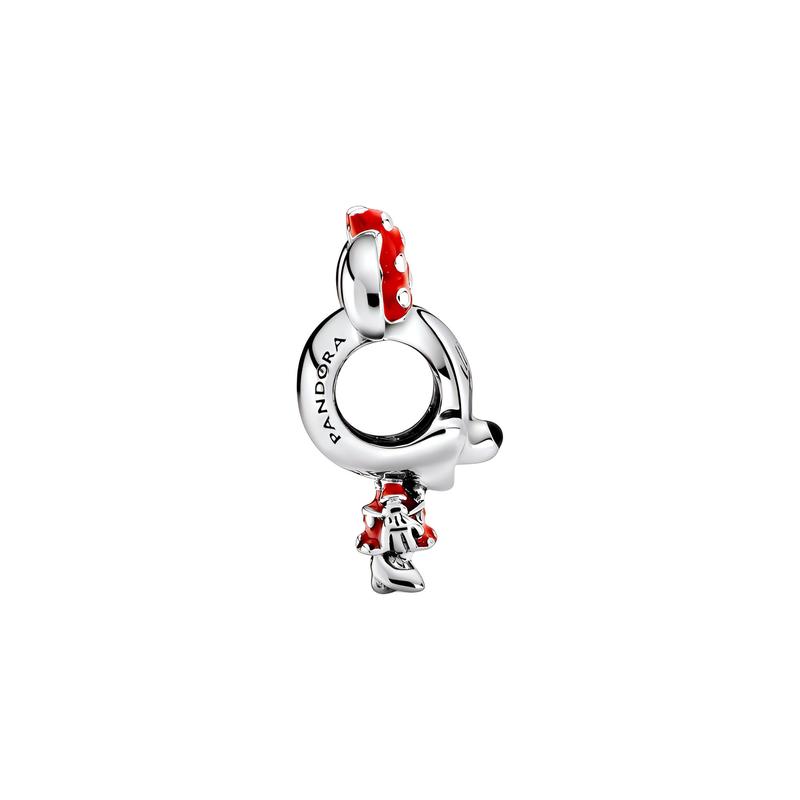 Pandora Disney Mickey and Minnie Fashion Versatile Pack of Two Jewelry Accessories Women's Silver ZT586