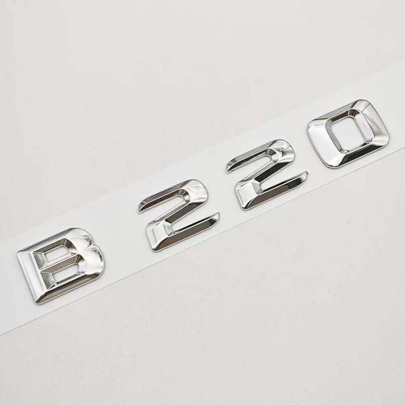 3D ABS Car Sticker Logo B180 B200 B260 Rear Trunk Letters Badge Emblem For Mercedes Benz B Class B200 B220 B260 Auto Accessories