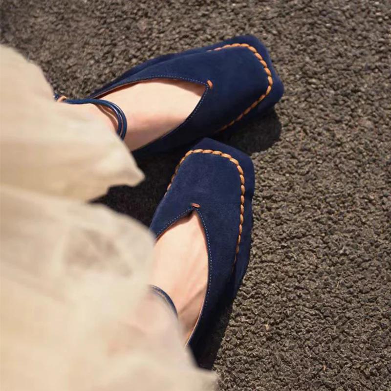 

Flats Women Loafers Shoes Square Toe Casual Sport Shoes Summer Designer Woman s Sandals 2025 Walking Sneakers Mujer Zapatillas 40 синий