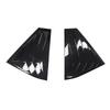 Gloss Black Car Side Window Louver Fit For Skoda Fabia 2015 2016 2017 2018 2019  2020  Car Rear Window Shutter Cover Spoiler