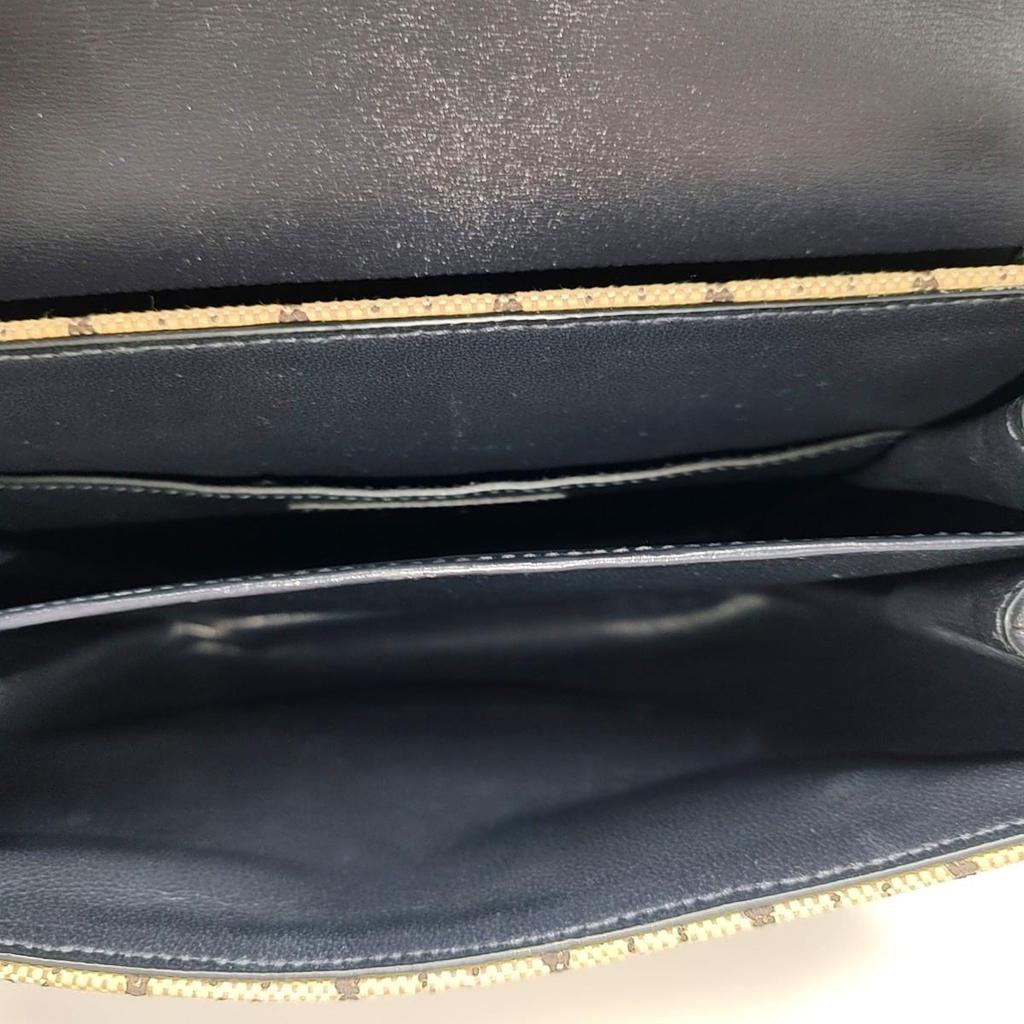 [Pre-Owned] Ysl Monogram Vintage Gold Buckle Logo Canvas And Leather Camera Bag - Very Good #C7V8U1