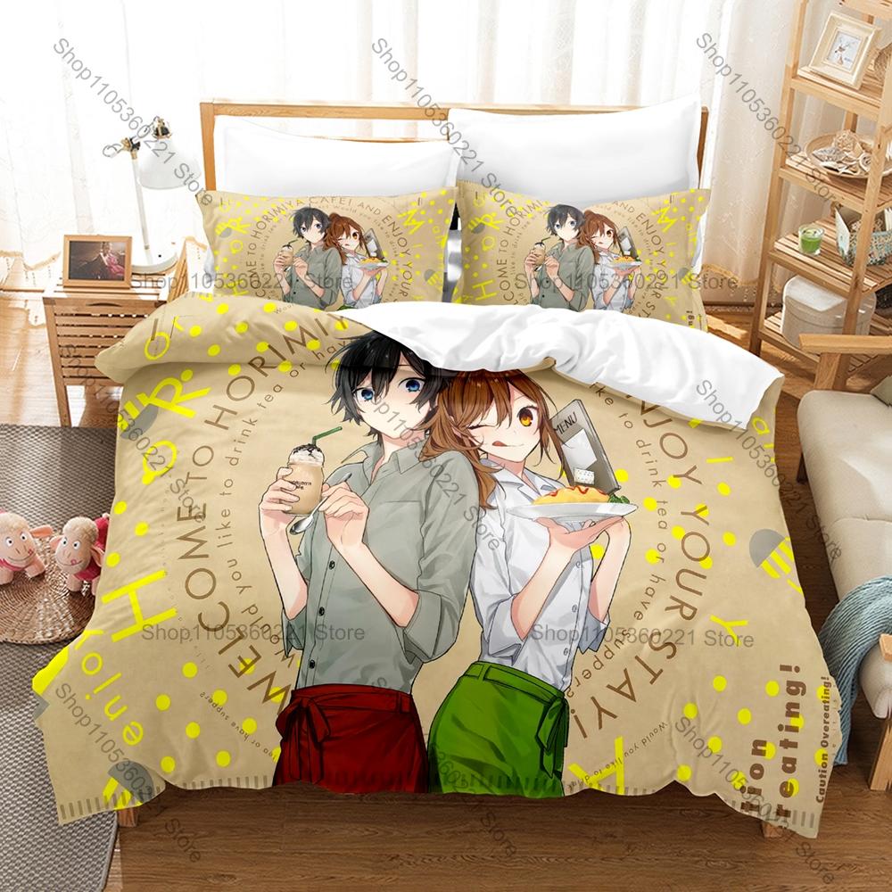 Personality Miyamura Izumi Bedding Set New Anime Character Printed Duvet Cover & Pillowcase Home Textile Gift All Sizes Availabl