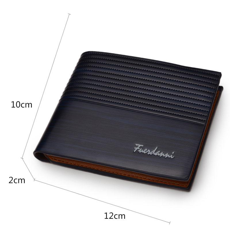 Neu Dünne Kurze Männer Brieftaschen Hohe Qualität Luxus Karte Halter Männlichen Geldbörse Retro Münzfach Foto Halter Männer Brieftaschen