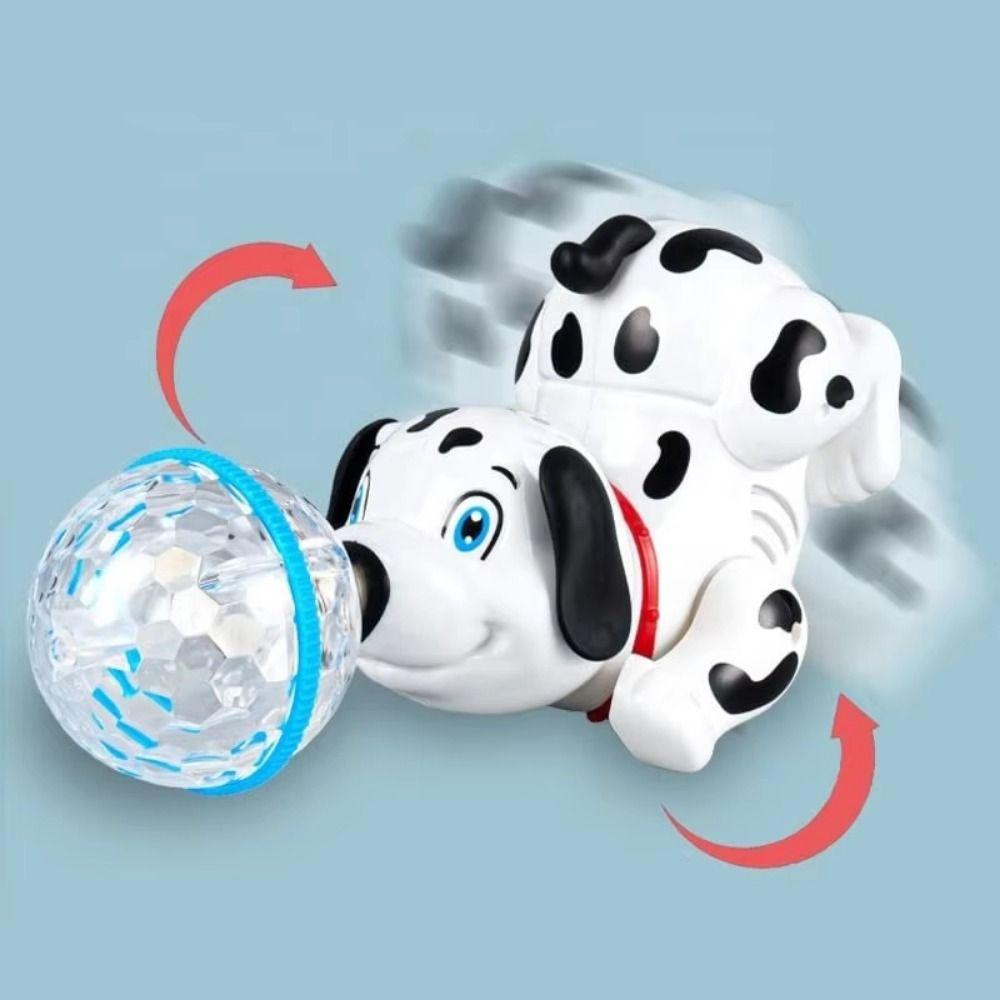 Top Ball Spinning Dalmatian Toys Robot Electronic Dog Children's Christmas Gift