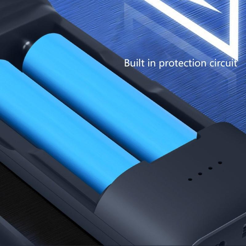 Lithium Battery Organizers and Quick Charger for 18650 21700 18700 20700 Models with Safety Features