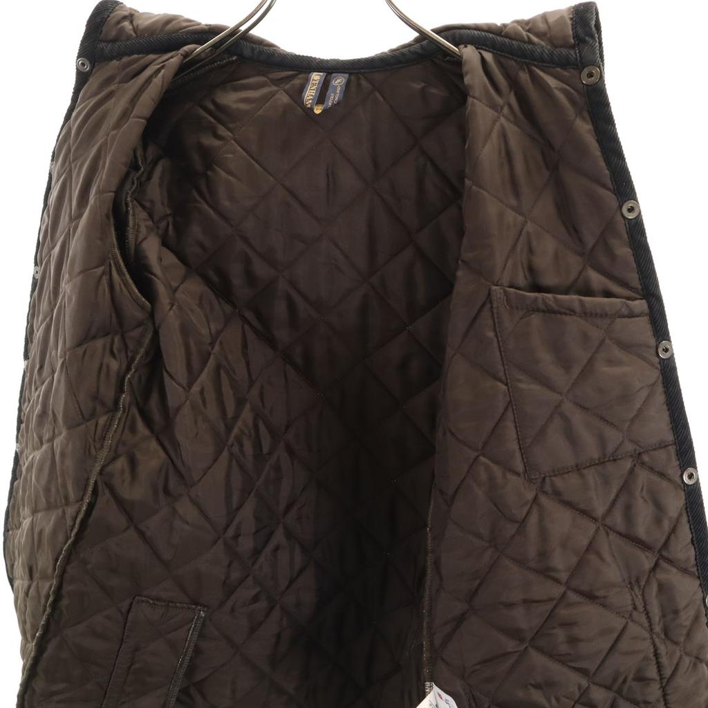 LAVENHAM Made In England Quilted Jacket 36 Black Cotton Filling Women Used