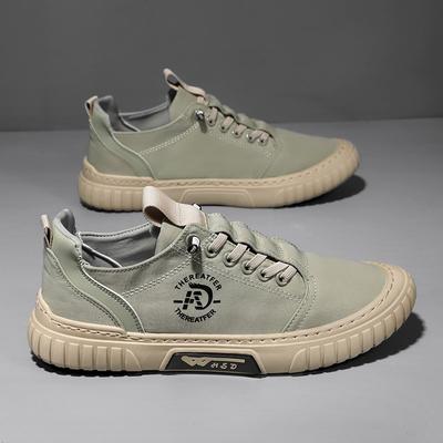 Scarpe di tela versatili estive nuove traspiranti scarpe da skate alla moda scarpe in tessuto di seta ghiacciata da uomo scarpe comode a pedale singolo