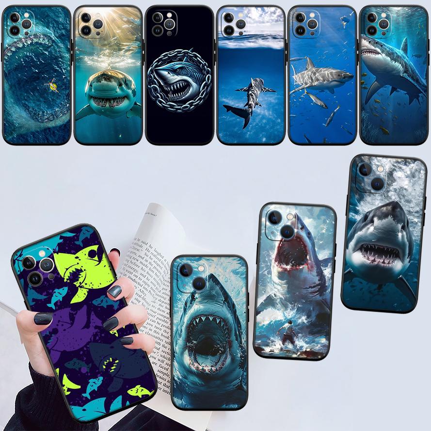 NH39 Shark Art Phone Case for Samsung Galaxy A11 A12 A13 A15 A52S A53 A55 A56 A70 A71 A72 A73 F06 F16 F56 S10 Plus S10e