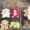 Fashionable Plush Doll Keychain In Sitting Pose 16cm Long Fashion Backpack Charm For Personalizing Keys And Bags