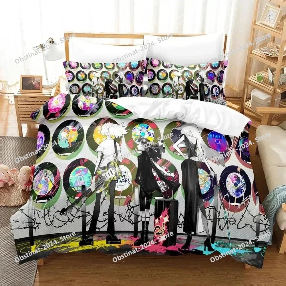 Anime Muse Dash Game Bedding Set Duvet Cover Bed Set Quilt Cover Pillowcase Comforter king Queen Size Boys Adult Bedding Set