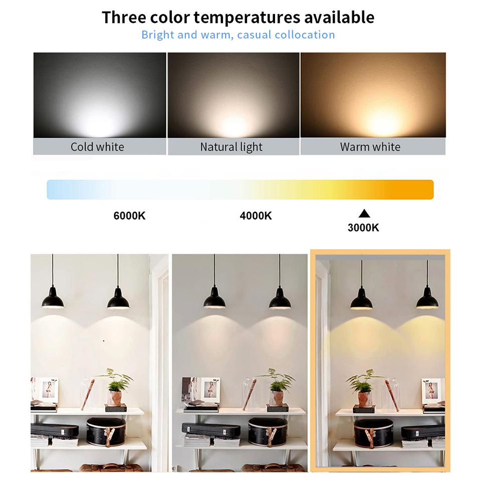 12PCS LED Candle Bulb AC220V 3W 6W 9W 12W  E27 E14  Cold White Neutral Light Warm White for Chandeliers and Crystal Lamps