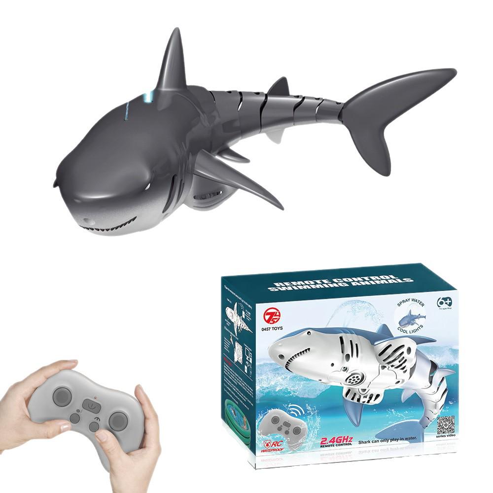 2.4G Remote Control Electric Shark Toy - Wireless Charging Water Toy for Kids