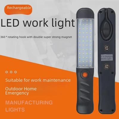 Luz de Trabajo LED Recargable con Base Magnética para Reparaciones de Automóviles y Mercados Nocturnos