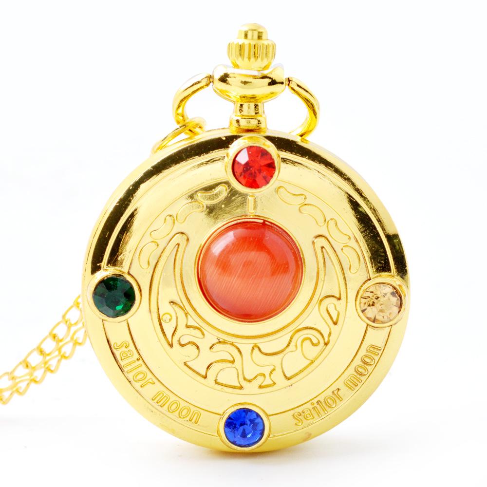 Cartoon Anime Sakura Taschenuhr Damen Quarzuhren Anhänger Zubehör